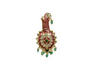 Traditional Ruby and Emerald Kalgi