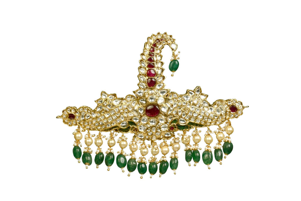 Regal Polki, Ruby & Emerald Kalgi