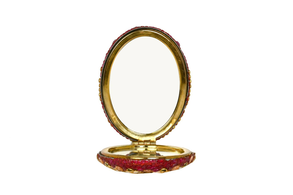 Ornate Gemstone Compact Mirror