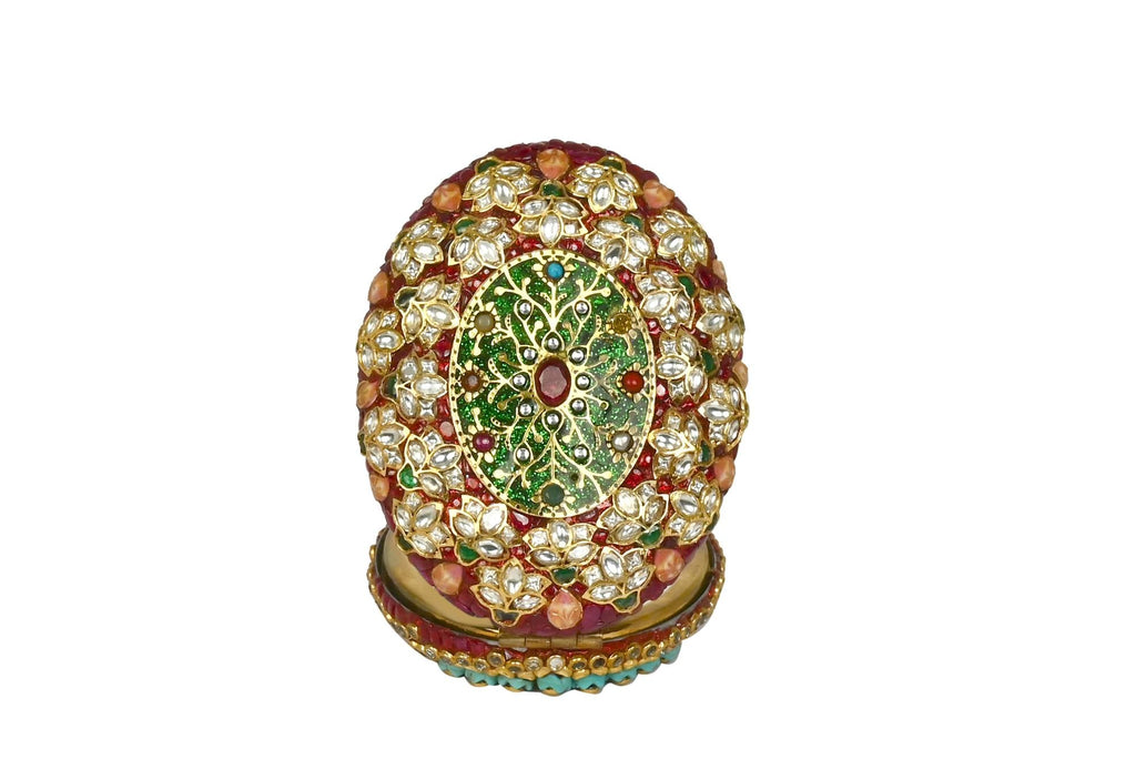 Ornate Gemstone Compact Mirror