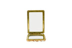 Vintage Gold Embellished Compact Mirror