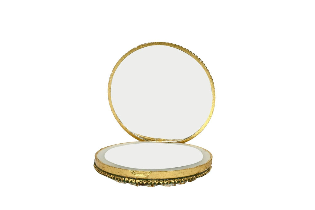 Ornate Gold Compact Mirror