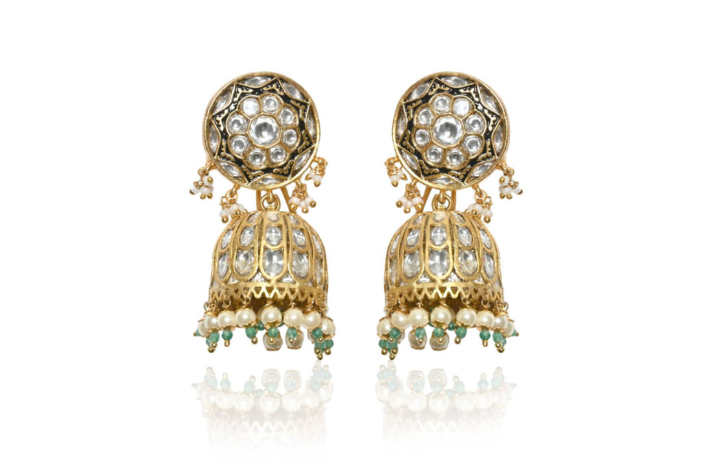 Multi-Strand Pearl and Kundan Necklace