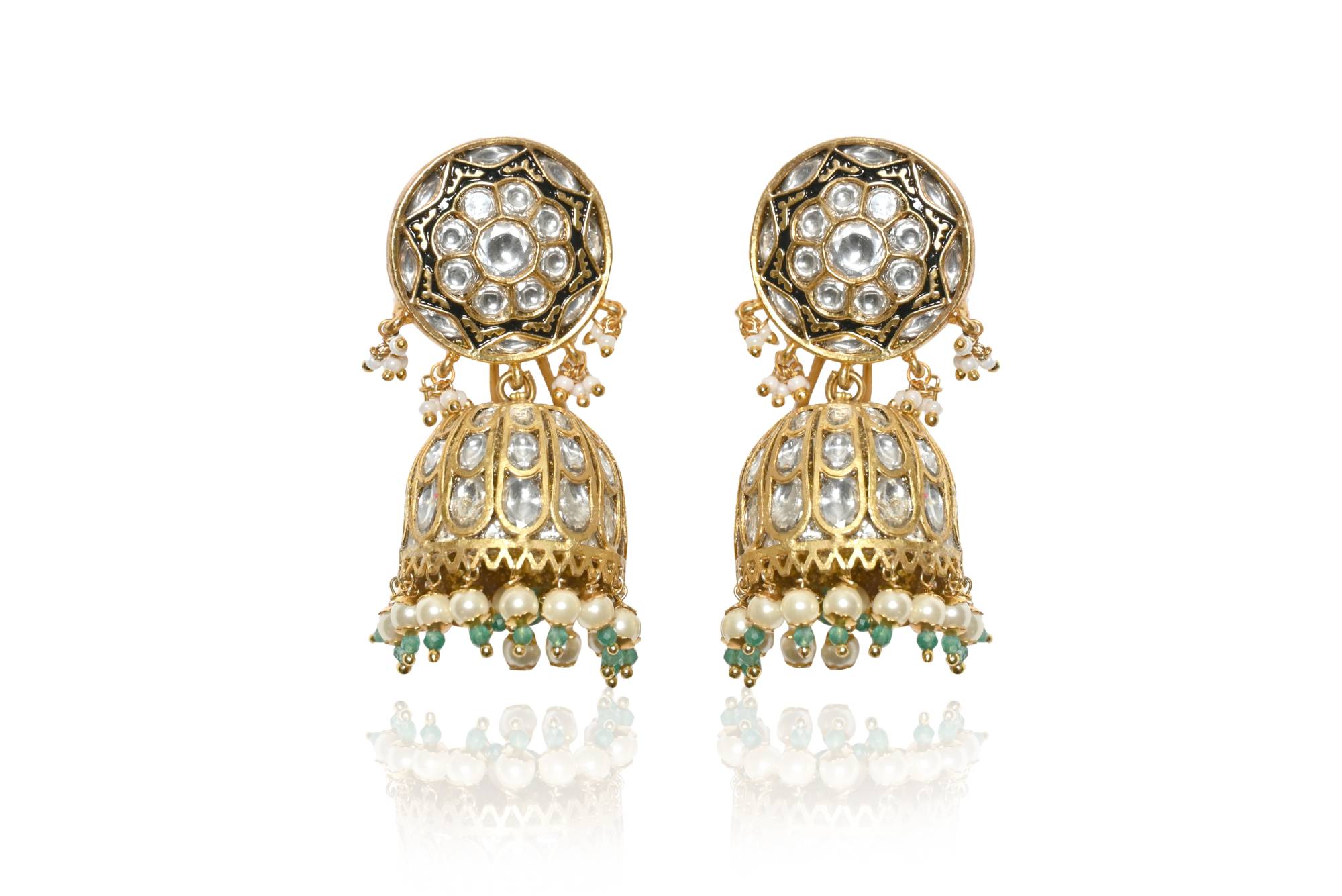 Multi-Strand Pearl and Kundan Necklace