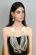 Multi-Strand Pearl and Kundan Necklace