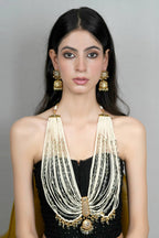 Multi-Strand Pearl and Kundan Necklace