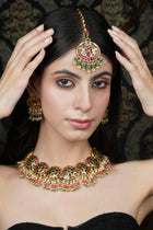 Emerald & Ruby Kundan Style Choker Necklace