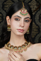 Emerald & Ruby Kundan Style Choker Necklace