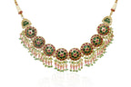 Emerald & Ruby Kundan Style Choker Necklace