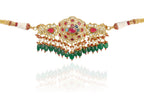 Multi-stone Gold Choker Necklace