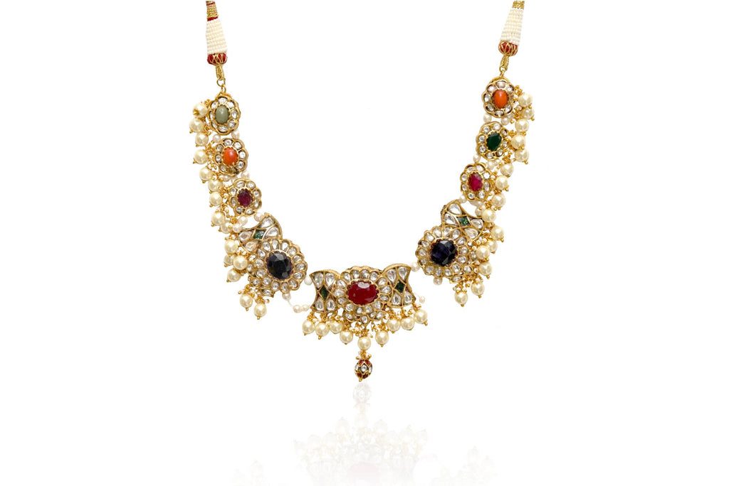 Multi-Stone Pearl Jewellery Set By Fluorite
