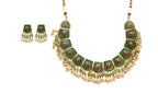 Traditional Green Necklace Set By Fluorite