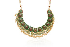Traditional Green Necklace Set By Fluorite