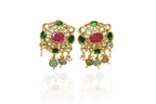 Kundan Pearl Necklace Set By Fluorite