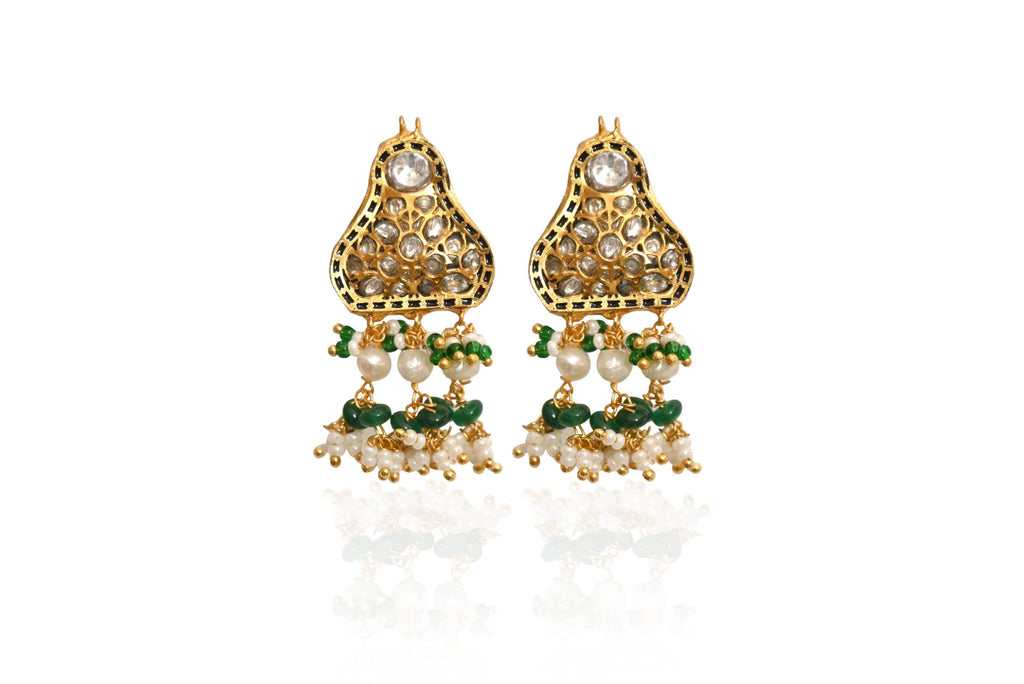 Kundan Choker Earring Set By Fluorite