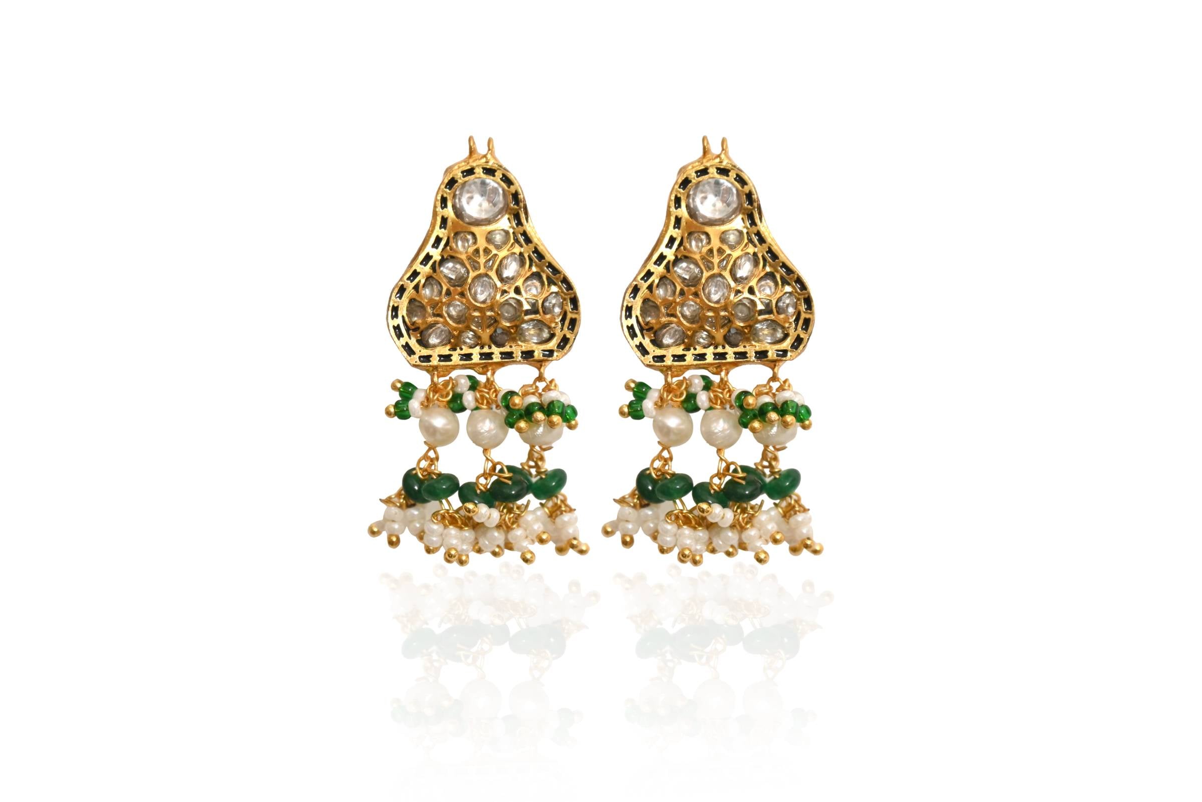 Kundan Choker Earring Set By Fluorite