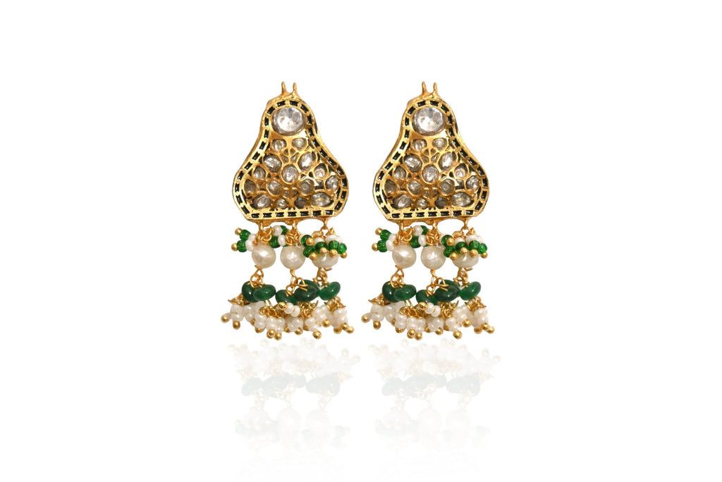 Kundan Choker Earring Set By Fluorite