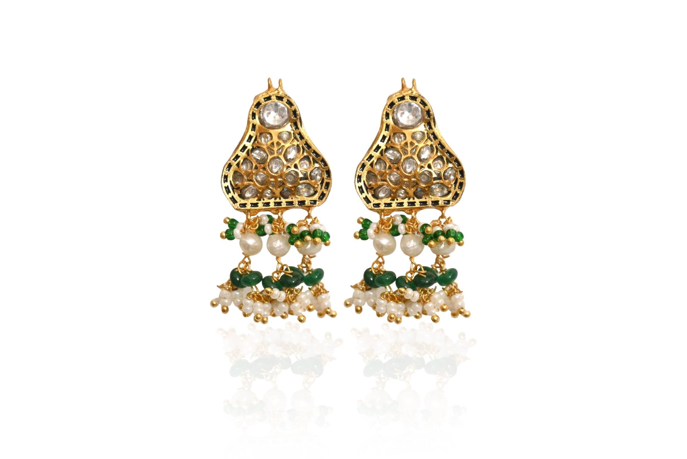 Kundan Choker Earring Set By Fluorite