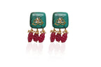 Turquoise Red Jewellery Set By Fluorite