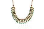 Emerald Kundan Jewellery Set By Fluorite