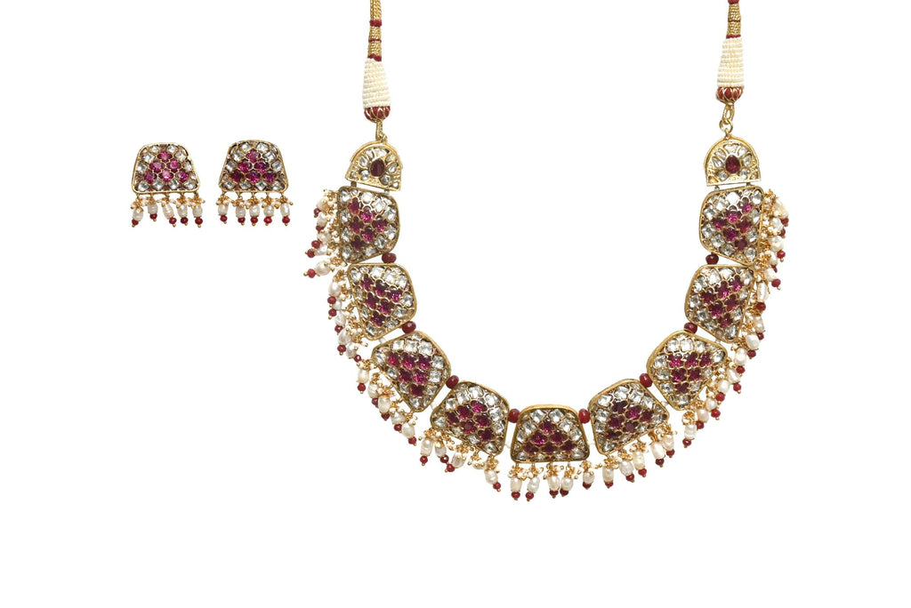 Ruby Pearl Jewelry Set By Fluorite