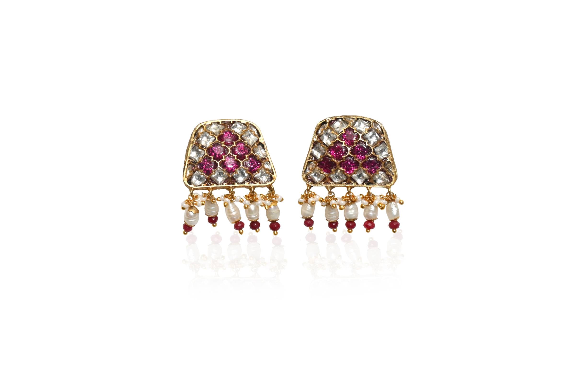 Ruby Pearl Jewelry Set By Fluorite