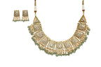 Kundan Pearl Green Set By Fluorite