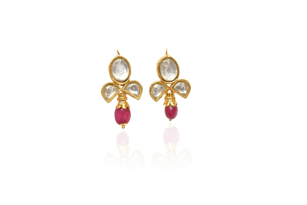Ruby Pearl Kundan Set By Fluorite