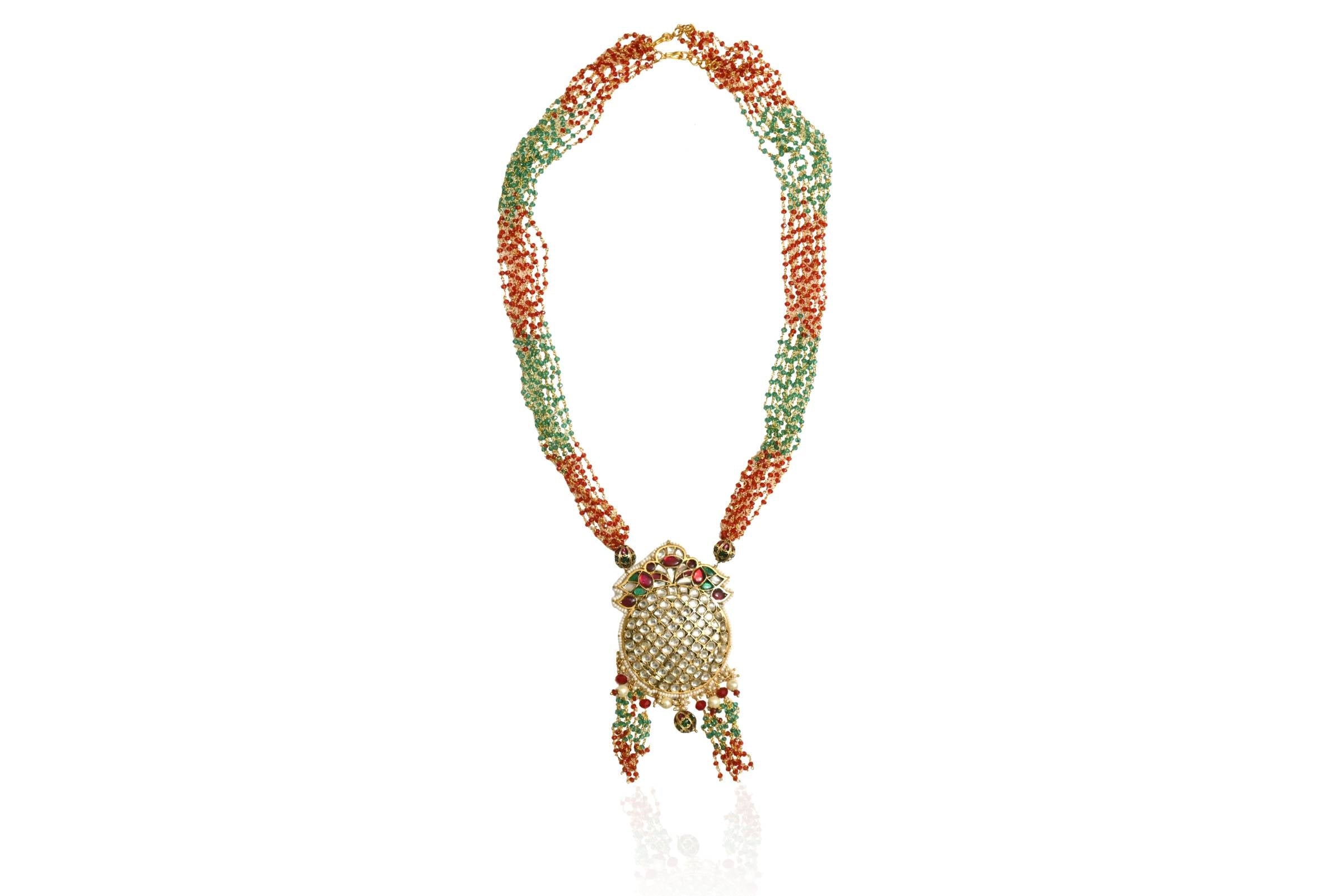 Traditional Beaded Jewellery Set By Fluorite