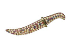 Ornate Gemstone Khanjar Dagger