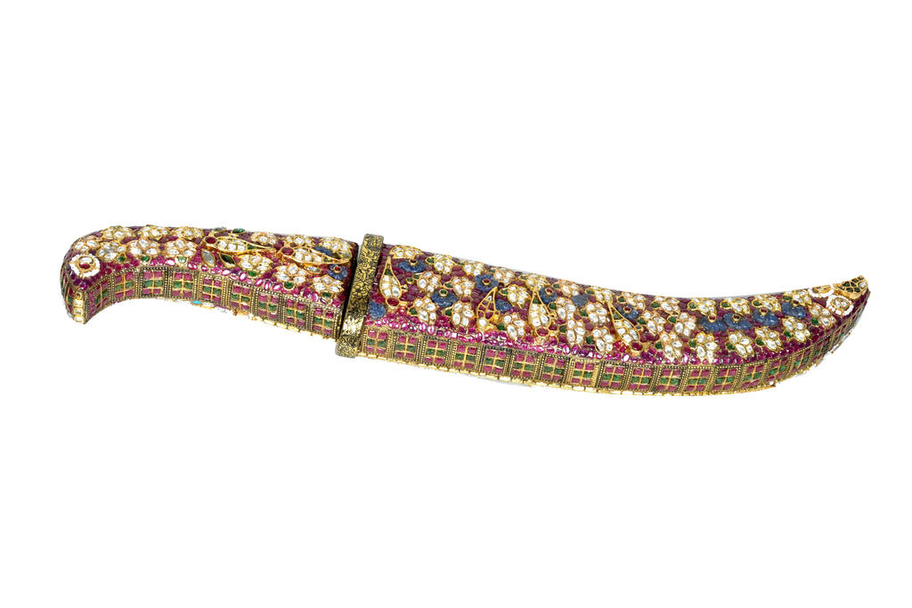 Ornate Gem-Embellished Ceremonial Dagger