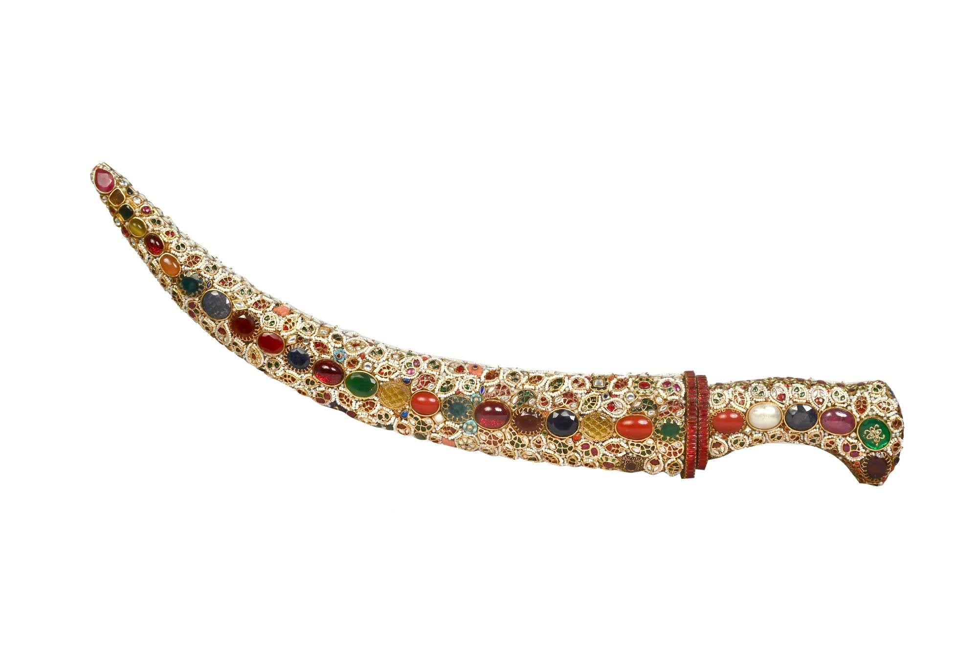 Ornate Jeweled Ceremonial Dagger