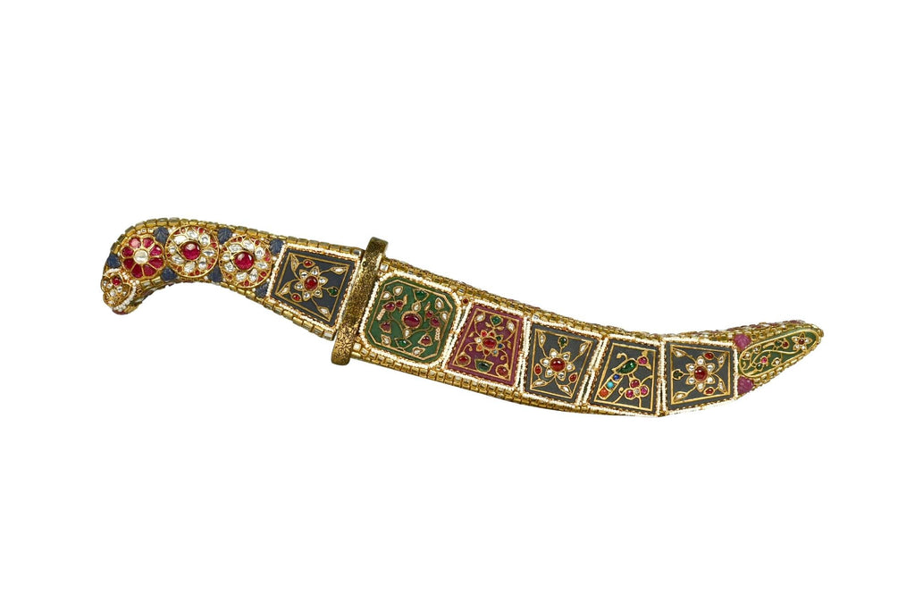 Ornate Gem-Embellished Ceremonial Dagger