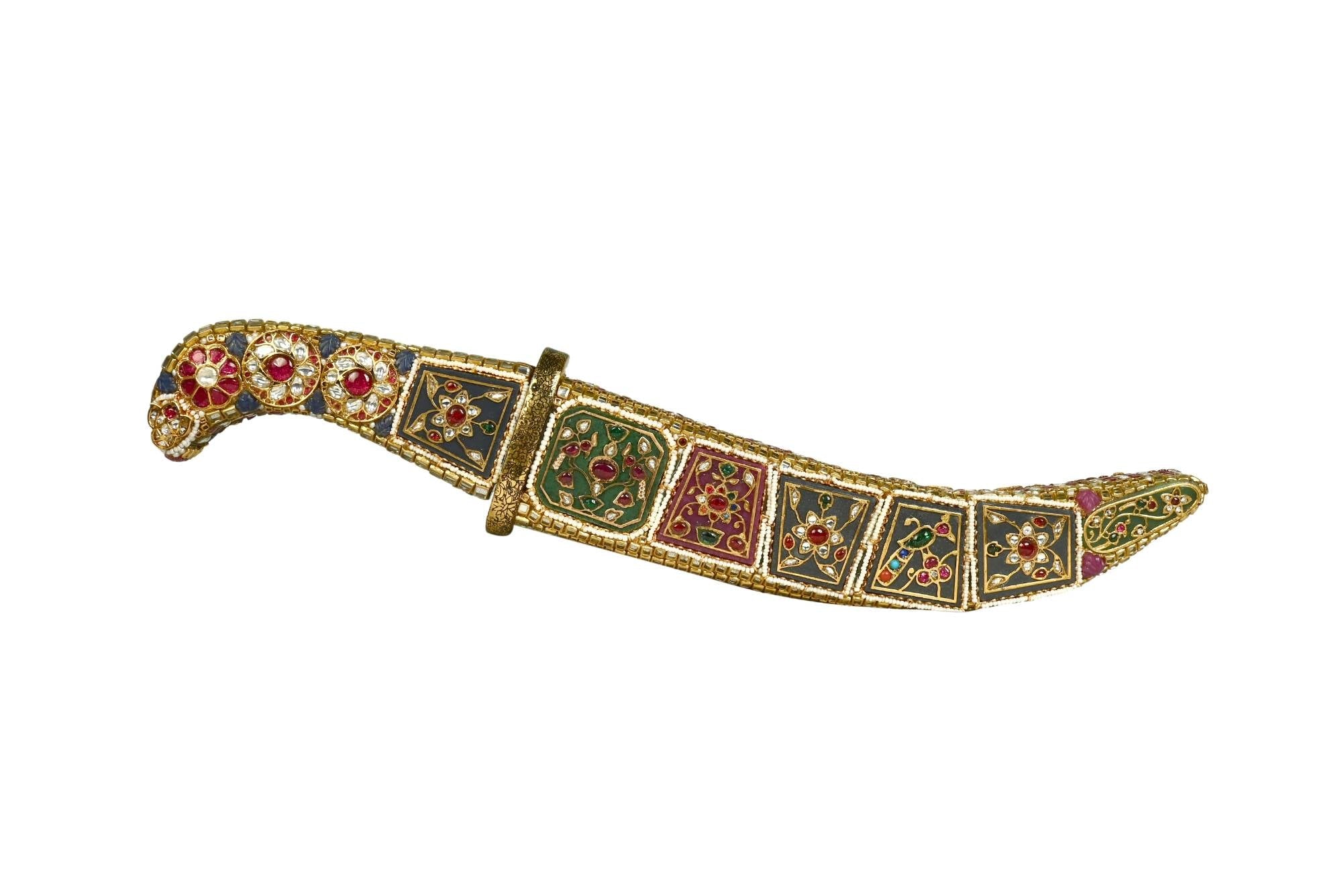 Ornate Gem-Embellished Ceremonial Dagger