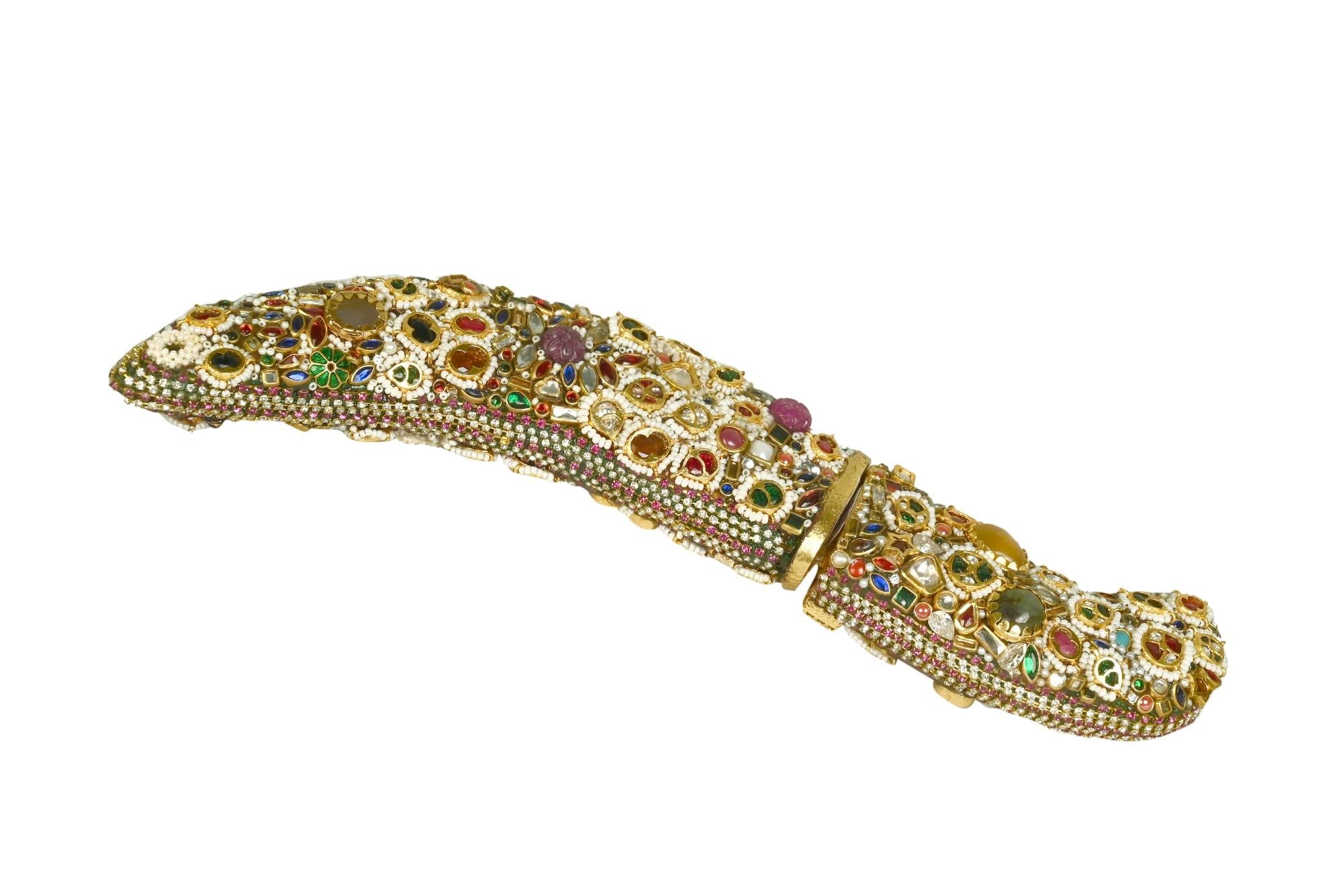 Ornate Gem-Encrusted Dagger Hilt