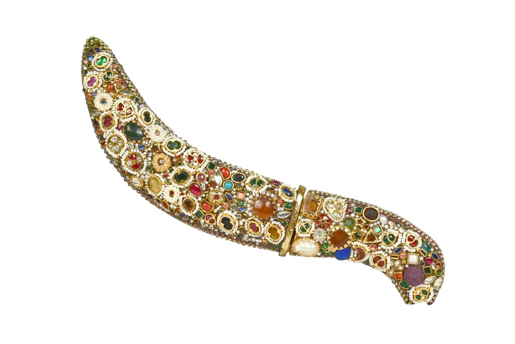 Ornate Gem-Encrusted Dagger Hilt
